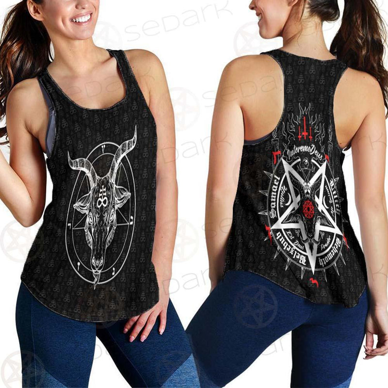 Pentagram Occult Red SED-0236 Women Tank Top