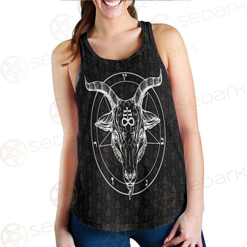 Pentagram Occult Red SED-0236 Women Tank Top