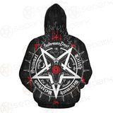 Pentagram Occult Red SED-0236 Zip-up Hoodies