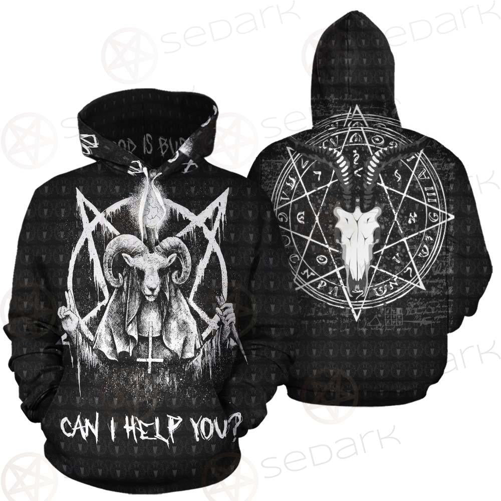 Satan Can I Help You SED-0237 Hoodie Allover