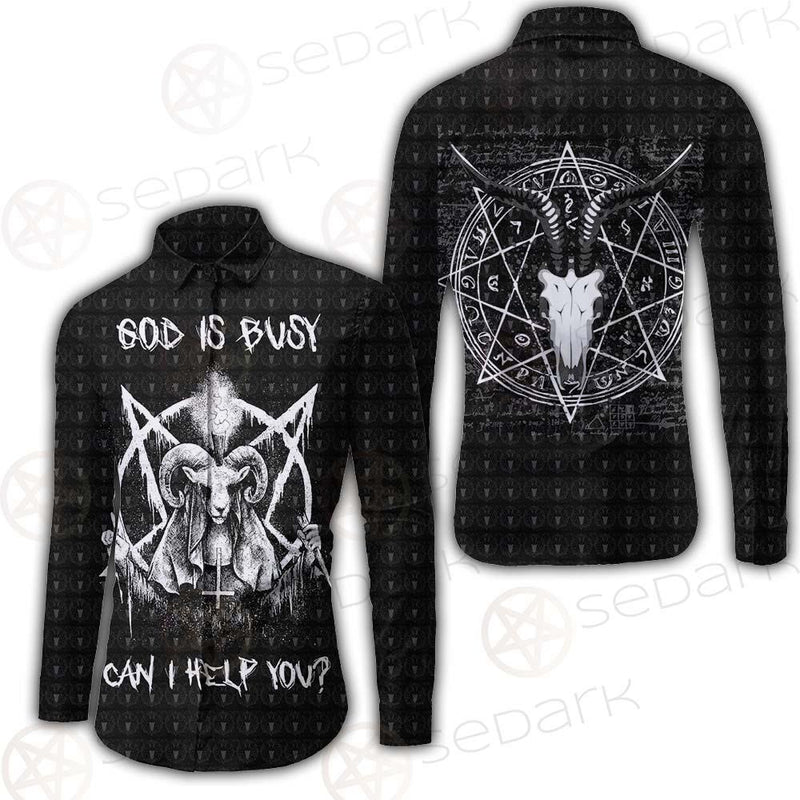 Satan Can I Help You SED-0237 Long Sleeve Shirt