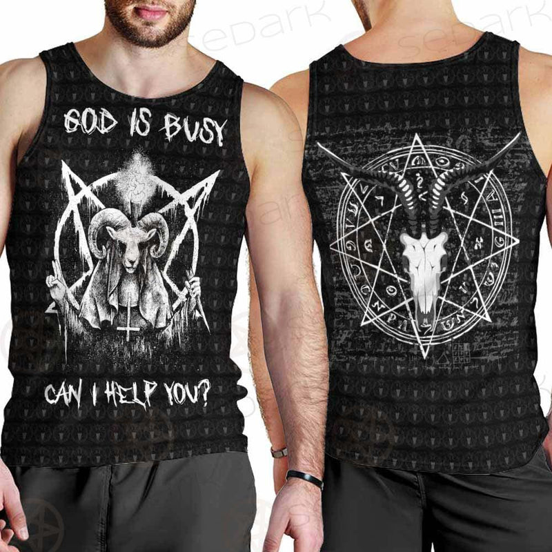 Satan Can I Help You SED-0237 Men Tank-tops