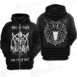 Satan Can I Help You SED-0237 Hoodie Raglan Zip