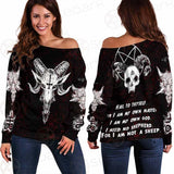 Satan Not A Sheep SED-0238 Off Shoulder Sweaters