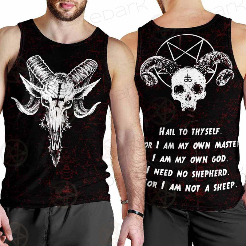Satan Not A Sheep SED-0238 Men Tank-tops