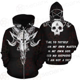 Satan Not A Sheep SED-0238 Zip-up Hoodies