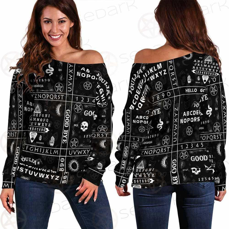 Gothic Ouija SED-0239 Off Shoulder Sweaters