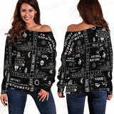 Gothic Ouija SED-0239 Off Shoulder Sweaters