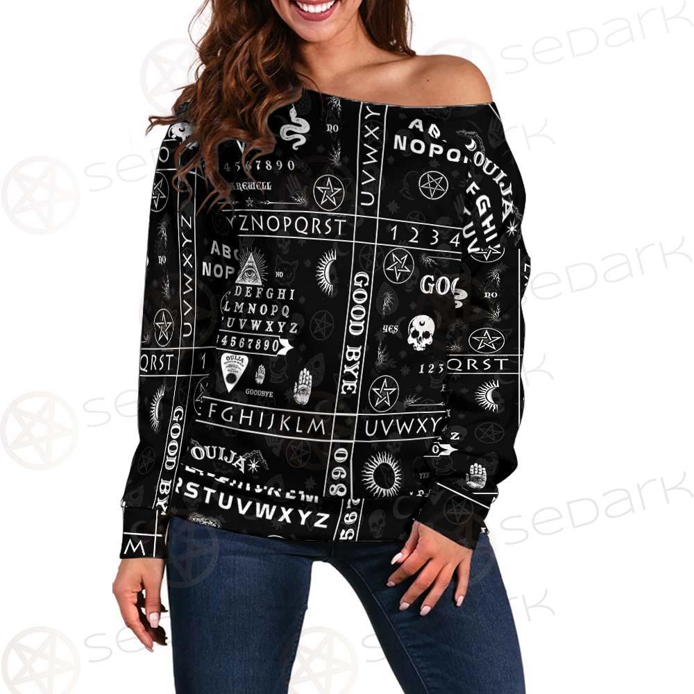 Gothic Ouija SED-0239 Off Shoulder Sweaters