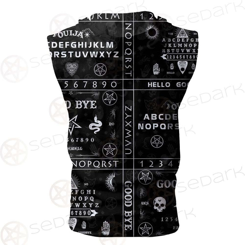 Gothic Ouija SED-0239 Zip Sleeveless Hoodie
