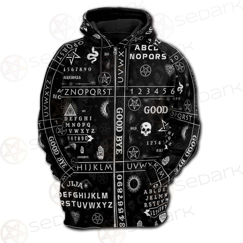 Gothic Ouija SED-0239 Hoodie Raglan Zip