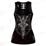 Pentagram Cross Inverted SED-0250 Hollow Out Tank Top