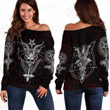 Pentagram Cross Inverted SED-0250 Off Shoulder Sweaters