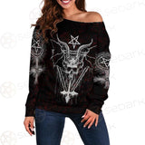 Pentagram Cross Inverted SED-0250 Off Shoulder Sweaters