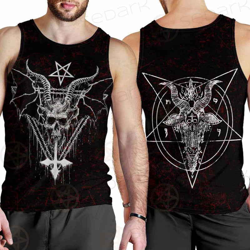 Pentagram Cross Inverted SED-0250 Men Tank-tops