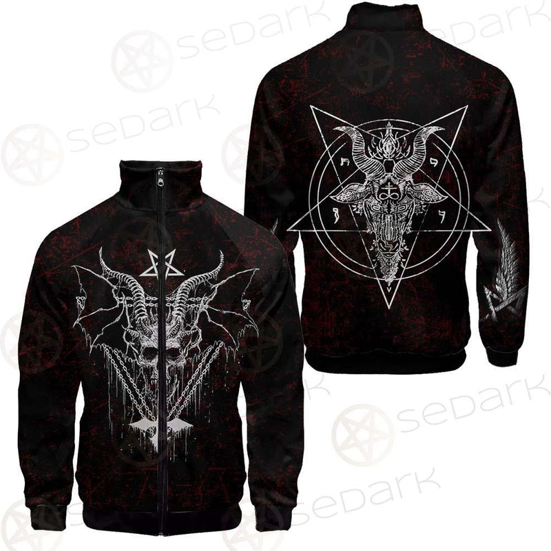 Pentagram Cross Inverted SED-0250 Stand-up Collar Jacket