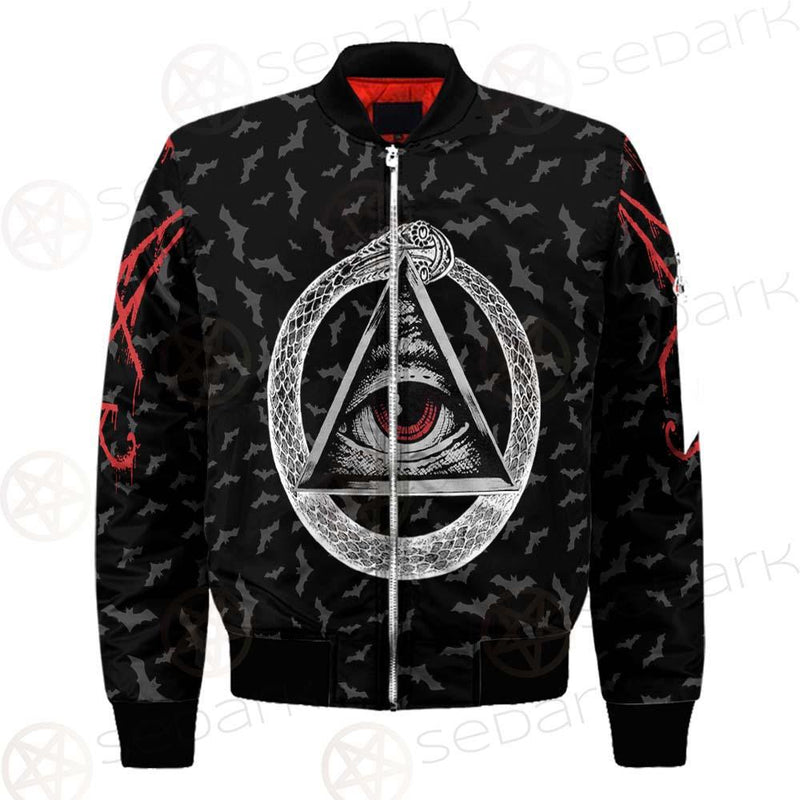 Pentagram Triple Skull SED-0287 Bomber Jacket