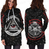 Pentagram Triple Skull SED-0287 Hoodie Dress