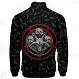 Pentagram Triple Skull SED-0287 Stand-up Collar Jacket