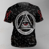 Pentagram Triple Skull SED-0287 Unisex T-shirt