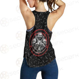 Pentagram Triple Skull SED-0287 Women Tank Top