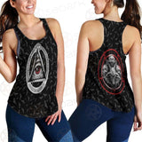 Pentagram Triple Skull SED-0287 Women Tank Top