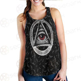 Pentagram Triple Skull SED-0287 Women Tank Top