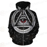 Pentagram Triple Skull SED-0287 Zip-up Hoodies