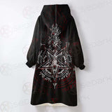 Pentagram Symbol SED-0288 Oversized Sherpa Blanket Hoodie