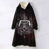 Pentagram Symbol SED-0288 Oversized Sherpa Blanket Hoodie