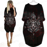 Pentagram Symbol SED-0288 Batwing Pocket Dress