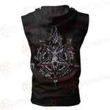 Pentagram Symbol SED-0288 Zip Sleeveless Hoodie