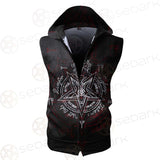 Pentagram Symbol SED-0288 Zip Sleeveless Hoodie