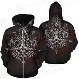 Pentagram Symbol SED-0288 Zip-up Hoodies