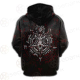 Pentagram Symbol SED-0288 Hoodie Raglan Zip