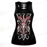 Baphomet Cross Inverted SED-0289 Hollow Out Tank Top
