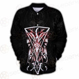 Baphomet Cross Inverted SED-0289 Button Jacket