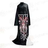 Baphomet Cross Inverted SED-0289 Sleeved Blanket