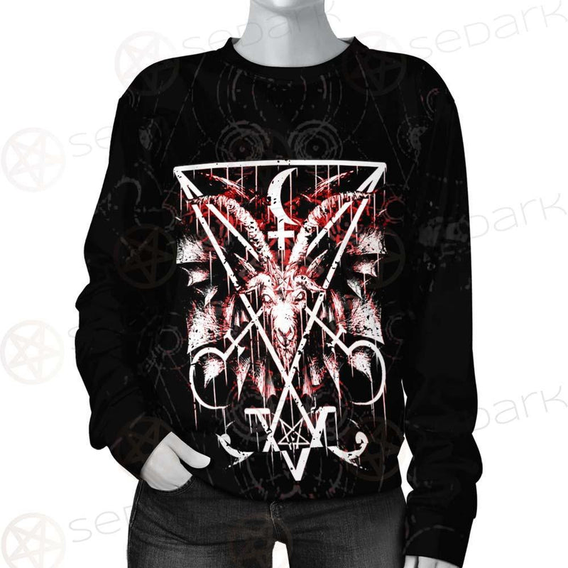 Baphomet Cross Inverted SED-0289 Unisex Sweatshirt