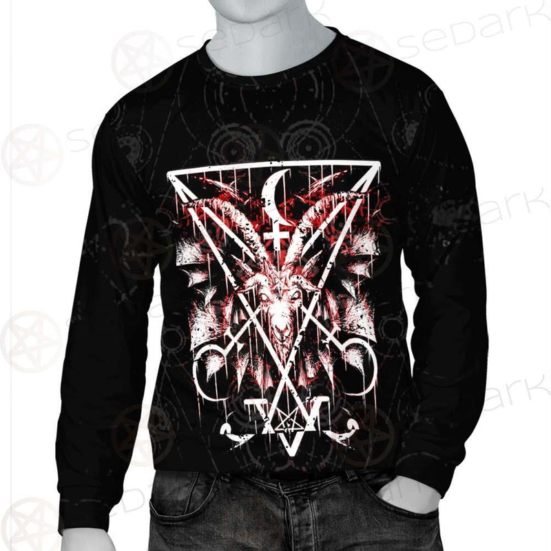 Baphomet Cross Inverted SED-0289 Unisex Sweatshirt