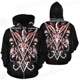 Baphomet Cross Inverted SED-0289 Zip-up Hoodies