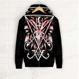 Baphomet Cross Inverted SED-0289 Zip-up Hoodies