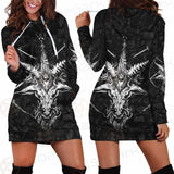 Baphomet Sigil SED-0290 Hoodie Dress