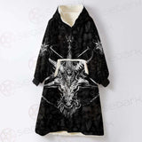 Baphomet Sigil SED-0290 Oversized Sherpa Blanket Hoodie