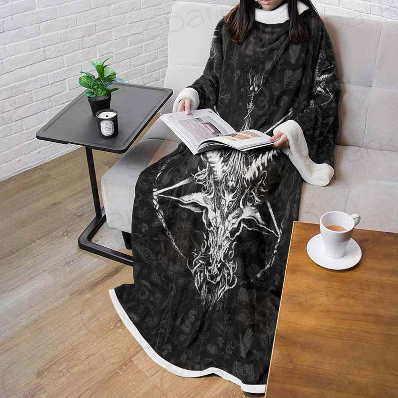 Baphomet Sigil SED-0290 Sleeved Blanket