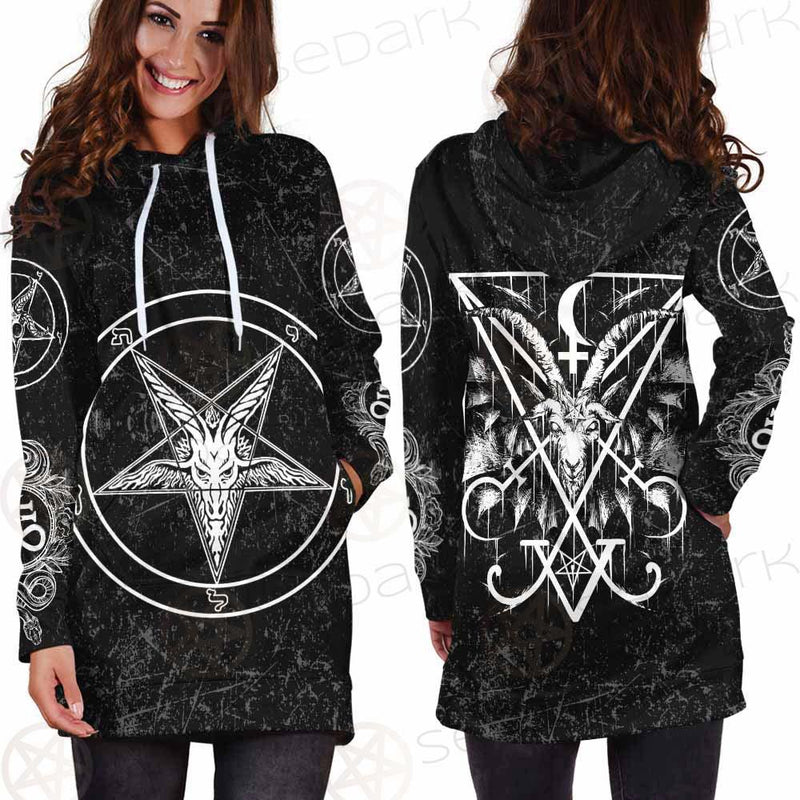 Lucifer Symbol SED-0292 Hoodie Dress