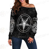Lucifer Symbol SED-0292 Off Shoulder Sweaters