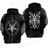 Lucifer Symbol SED-0292 Hoodie Raglan Zip