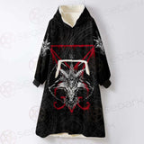 Lucifer Symbol SED-0293 Oversized Sherpa Blanket Hoodie