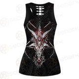 Lucifer Symbol SED-0293 Hollow Out Tank Top